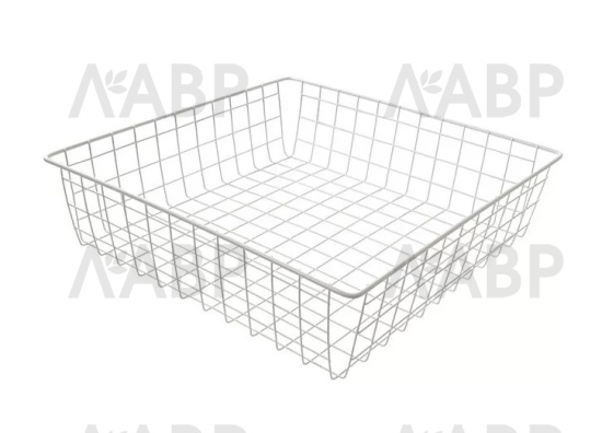 корзина сетчатая 400*400*120мм, Firmax, без направляющих, белый/FRM5540.07/120 / 25846 / оптом и в розницу / мебельная фурнитура "ЛАВР"