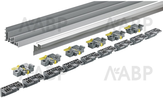 Комплект профилей Strong 4000мм для системы развижных дверей Top Line ХL 9278657 Hettich / 37845 / оптом и в розницу / мебельная фурнитура "ЛАВР"