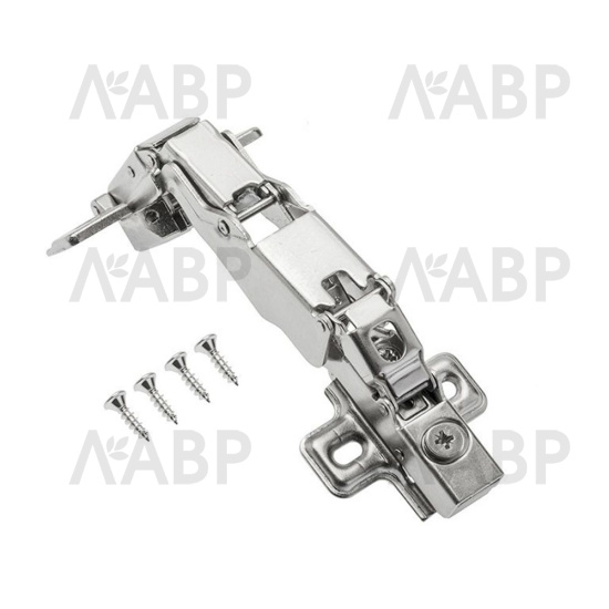Петля мебельная накладная 165 градусов H=0мм с доводчиком ZM-HCKT165BE-S GTV / 11206 / оптом и в розницу / мебельная фурнитура "ЛАВР"