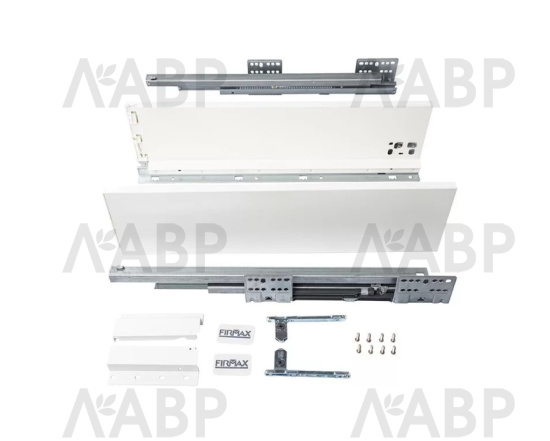 Firmax Smartline ящик 135*400мм, доводчик, 35кг, белый/FRM0740.007/135 / 09990 / оптом и в розницу / мебельная фурнитура "ЛАВР"