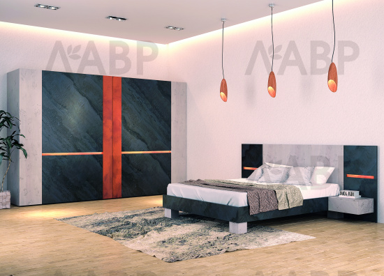 шпон натурального камня Platinium Black (HokgKong), 1220*2440*1-1,5мм, гибкий / 76048 / оптом и в розницу / мебельная фурнитура "ЛАВР"