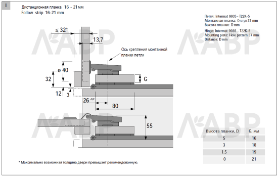 Хеттих/КА 5740 комплект фурнитуры номинальная длина 600мм, 8кг / 41377 / 97681 / оптом и в розницу / мебельная фурнитура "ЛАВР"