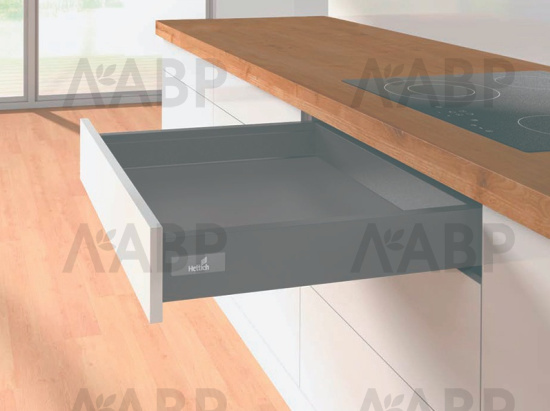 Выдвижной ящик InnoTech Atira 70*470мм антрацит 9417413 Hettich / 37712-1 / оптом и в розницу / мебельная фурнитура "ЛАВР"