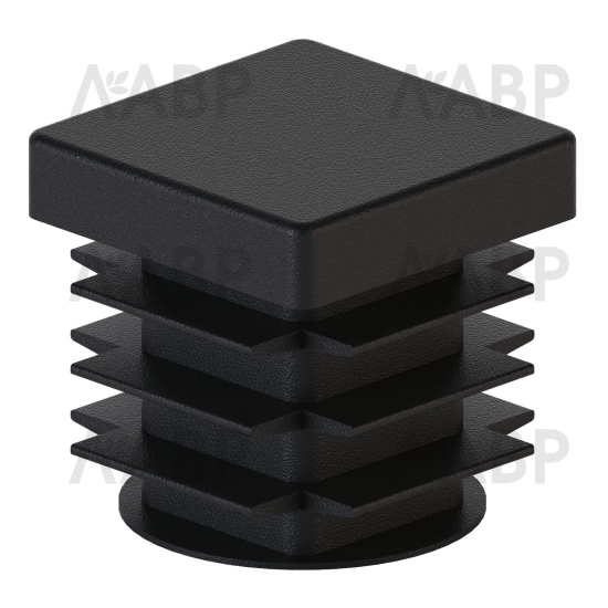 ЛОФТ заглушка квадратная, пластик, черный / 78024 / оптом и в розницу / мебельная фурнитура "ЛАВР"