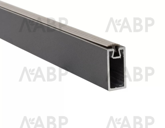 Firmax штанга прямоугольная L-1000 мм, черный/FRM5822.06 / 23127 / оптом и в розницу / мебельная фурнитура "ЛАВР"