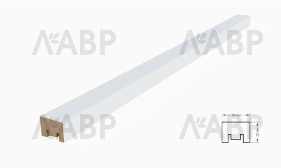 рейка интерьерная МДФ 22*30*2800 дуб венге цаво / 35280 / оптом и в розницу / мебельная фурнитура "ЛАВР"