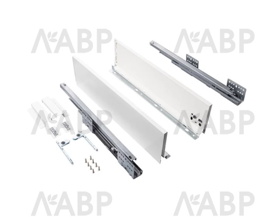 Firmax Smartline ящик 135*400мм, доводчик, 35кг, белый/FRM0740.007/135 / 09990 / оптом и в розницу / мебельная фурнитура "ЛАВР"