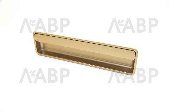 ручка врезная Laurus PRO ZA2431 160мм золото матовое SG(120) / 39514-3 / оптом и в розницу / мебельная фурнитура "ЛАВР"