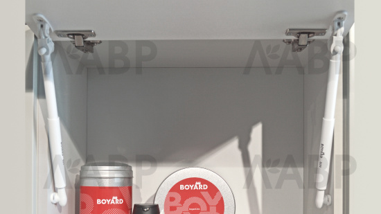 Газовый лифт нагрузка 80Н с доводчиком GL106W/80/3 Boyard / 706059 / оптом и в розницу / мебельная фурнитура "ЛАВР"