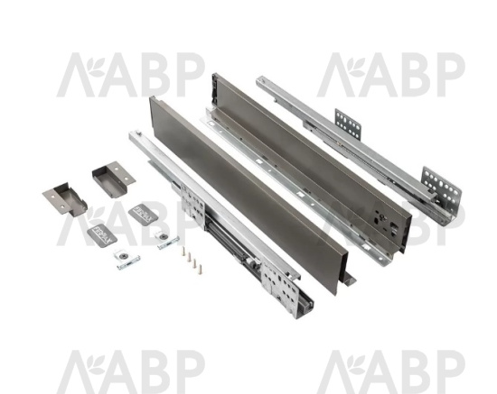 Firmax Smartline ящик 84*500мм, доводчик, 35кг, серый/FRM0750.043/84 / 09809 / оптом и в розницу / мебельная фурнитура "ЛАВР"