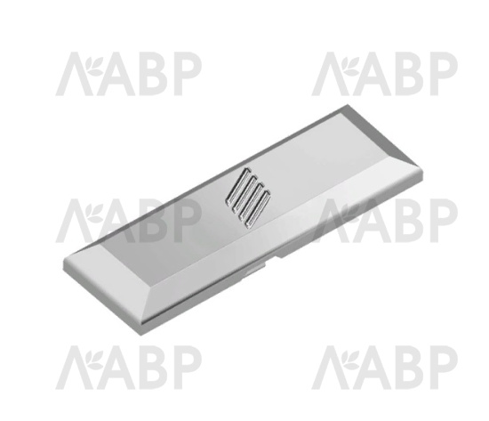 Хеттих/Veosys заглушка д/консоли с логотипом, нержавеющая сталь (200) /9289610 / 97654 / оптом и в розницу / мебельная фурнитура "ЛАВР"