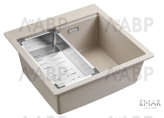 мойка кварцевая EMAR EMQ-1520.Q Берилл / 662060 / оптом и в розницу / мебельная фурнитура "ЛАВР"