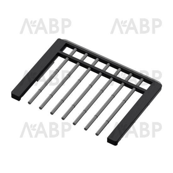 гардероб Аристо/460/вешалка для брюк выдвижная с доводчиком L=607, массив темное дерево WD0362.VP060 / 29562 / оптом и в розницу / мебельная фурнитура "ЛАВР"