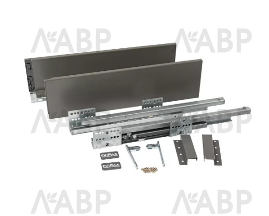 Firmax Smartline ящик 135*450мм, доводчик, 35кг, антрацит/FRM0745.043/135 / 09804 / оптом и в розницу / мебельная фурнитура "ЛАВР"