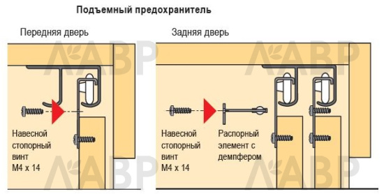 Ходовой элемент регулируемый для системы развижных дверей Top Line 27 1005803 Hettich / 37491 / оптом и в розницу / мебельная фурнитура "ЛАВР"