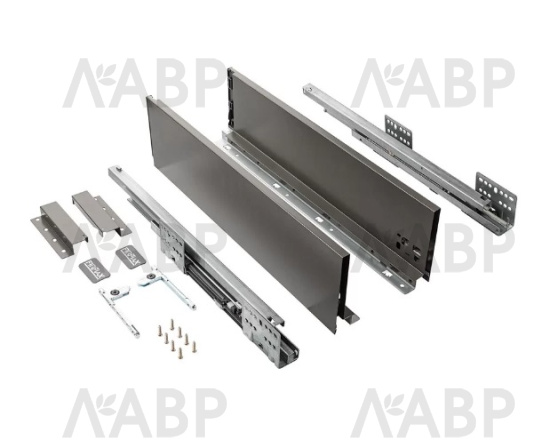 Firmax Smartline ящик 135*450мм, доводчик, 35кг, антрацит/FRM0745.043/135 / 09804 / оптом и в розницу / мебельная фурнитура "ЛАВР"