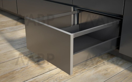 ящик GTV MODERN BOX PRO 199*550мм, доводчик, 40кг, антрацит/PB-MBPRO-KPL550C / 509035 / оптом и в розницу / мебельная фурнитура "ЛАВР"