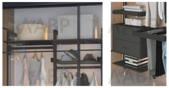 стеллаж/STELLA профиль вертикальный L=5400 черный матовый / ST0851.VP540.BKSPC.CJ / 41045 / оптом и в розницу / мебельная фурнитура "ЛАВР"