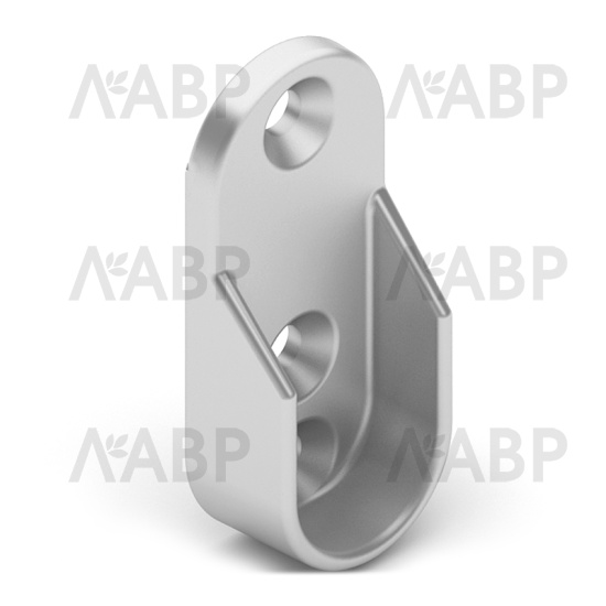 Аристо/* штангодержатель ELIPS, серебро матовое (2 шт.) / 92079 / оптом и в розницу / мебельная фурнитура "ЛАВР"