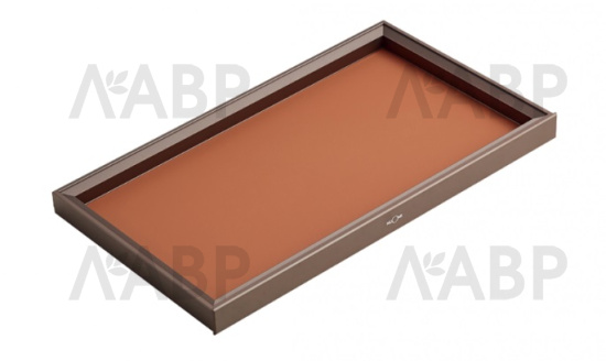 Nuomi/выдвижная полка для аксессуаров без делителей кожаная Ralphie 564*469*65mm, серый / 6110560 / 86024 / оптом и в розницу / мебельная фурнитура "ЛАВР"