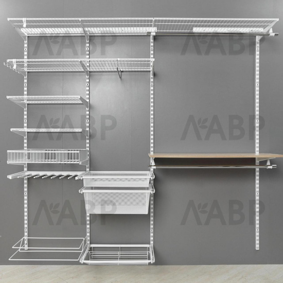 Гардероб LR/направляющая навесная LIGROOM, L=1921, Белый, RA / 84027 / оптом и в розницу / мебельная фурнитура "ЛАВР"