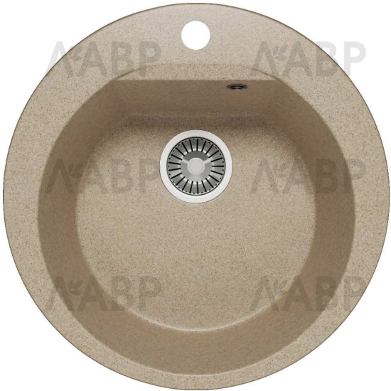 Мойка мраморная Atol 520 №302 песочный d520*200мм (аналог 62015) / 62615 / оптом и в розницу / мебельная фурнитура "ЛАВР"