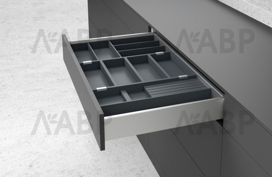 Соединительный элемент OrgaTray 270 для ящиков AvanTech You алюминий 9278312 Hettich / 97297 / оптом и в розницу / мебельная фурнитура "ЛАВР"
