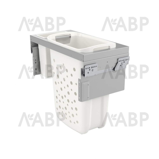 выдвижная система Laundry Carrier Small в базу 600мм, 37л, белая/3270621 / 25893 / оптом и в розницу / мебельная фурнитура "ЛАВР"