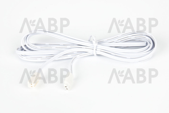 кабель питания 2м, с разъемом MiniPlug и "мама", белый/303001-FK / 33504 / оптом и в розницу / мебельная фурнитура "ЛАВР"