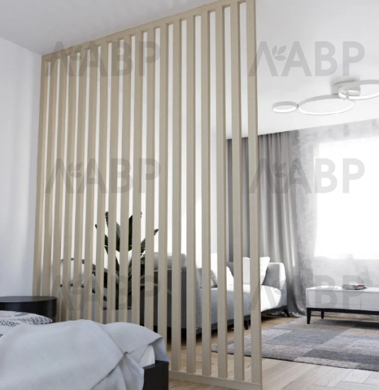 перегородка интерьерная МДФ 40*60*2800 ясень шимо светлый / 35367 / оптом и в розницу / мебельная фурнитура "ЛАВР"