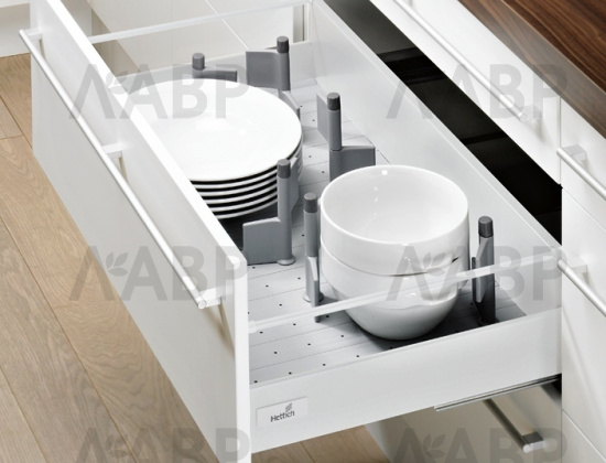 Внутренняя организация OrgaFlag для ящиков ArciTech 500*900мм белый 9199909 Hettich / 37781 / оптом и в розницу / мебельная фурнитура "ЛАВР"
