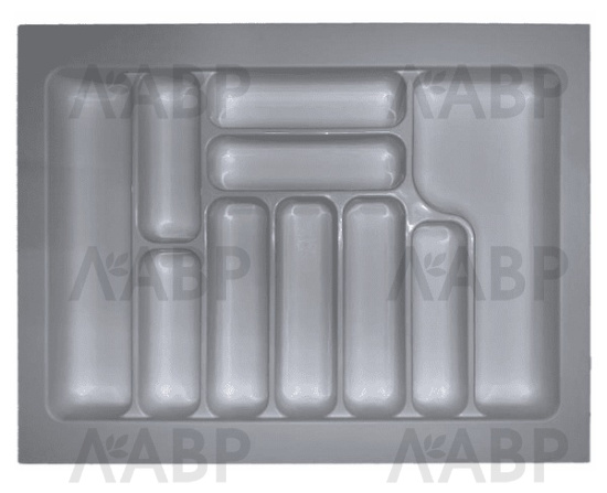 Лоток для столовых приборов 700мм пластик серый STARAX / 14070 / оптом и в розницу / мебельная фурнитура "ЛАВР"