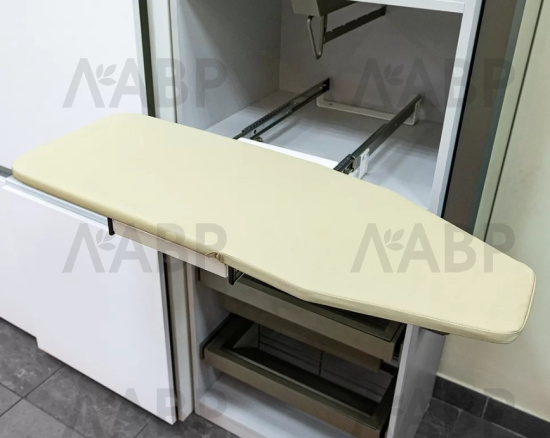 доска гладильная Firmax поворотно-выдвижная, белый  (300х430х140) FRM5812.430 / 25844 / оптом и в розницу / мебельная фурнитура "ЛАВР"