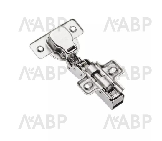 петля GTV полунакладная с h=0мм, доводчик, clip-on, без еврош (100шт)/ZM-INHC080BEO / 11384 / оптом и в розницу / мебельная фурнитура "ЛАВР"