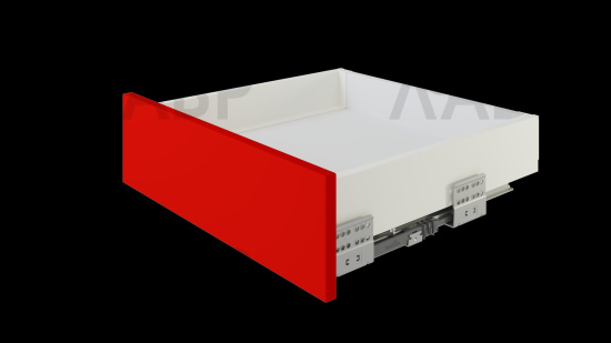 Выдвижной ящик СТАРТ Push to open 105*500мм белый SB09W.1/500 Boyard  / 709502 / оптом и в розницу / мебельная фурнитура "ЛАВР"