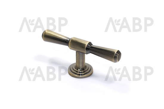 ручка кнопка Laurus PRO ZA2391 старинная латунь AB / 39512-2 / оптом и в розницу / мебельная фурнитура "ЛАВР"