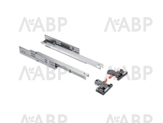 направляющие скрытого монтажа GTV MODERN SLIDE 3D 48*250мм, доводчик, 30кг(10шт)/PB-3D0SHX18-250-H / 09725 / оптом и в розницу / мебельная фурнитура "ЛАВР"