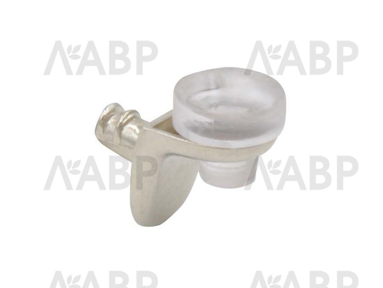 Полкодержатель с присоской угловой 13*7,2мм SS14 / 13074 / оптом и в розницу / мебельная фурнитура "ЛАВР"