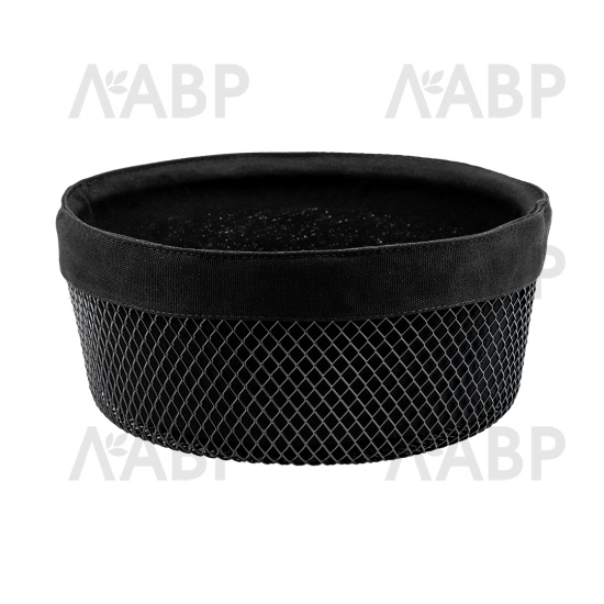 Корзина для хлеба круглая 225*225*100мм, черный матовый LB-7 / 18251 / оптом и в розницу / мебельная фурнитура "ЛАВР"