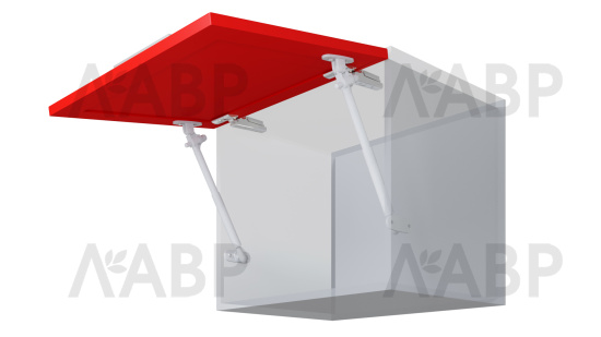 Газовый лифт нагрузка 80Н с доводчиком GL106W/80/3 Boyard / 706059 / оптом и в розницу / мебельная фурнитура "ЛАВР"