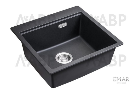 мойка кварцевая EMAR EMQ-1520.Q Оникс / 62959 / оптом и в розницу / мебельная фурнитура "ЛАВР"