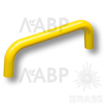 Brass 627AM ручка скоба детская,в форме шара,жёлтый глянцевый 96 мм / 39543 / оптом и в розницу / мебельная фурнитура "ЛАВР"