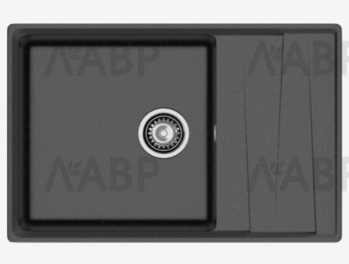 мойка мраморная GranFest Level 760L черный 760*500*200 мм / 662028 / оптом и в розницу / мебельная фурнитура "ЛАВР"