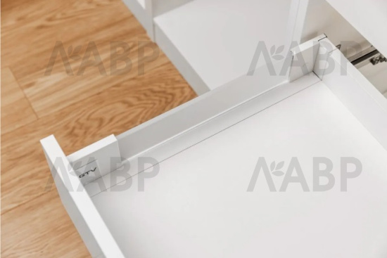 ящик GTV AXIS PRO GLASS 86*500мм, доводчик, 40кг, белый/PB-AXISPRO-GLASS-KPL500A1 / 09966 / оптом и в розницу / мебельная фурнитура "ЛАВР"