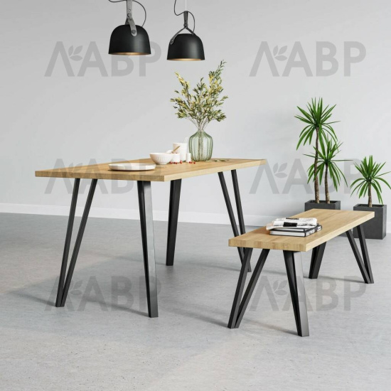 опора мебельная 710*40*20, черная / 10408 / оптом и в розницу / мебельная фурнитура "ЛАВР"