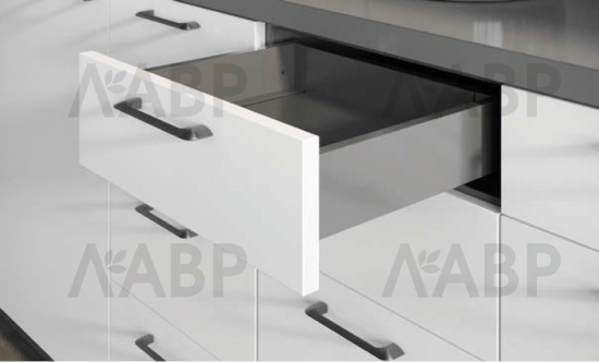 Выдвижной ящик AXIS PRO с доводчиком 84*450мм антрацит PB-AXISPRO-KPL450А GTV / 09523 / оптом и в розницу / мебельная фурнитура "ЛАВР"