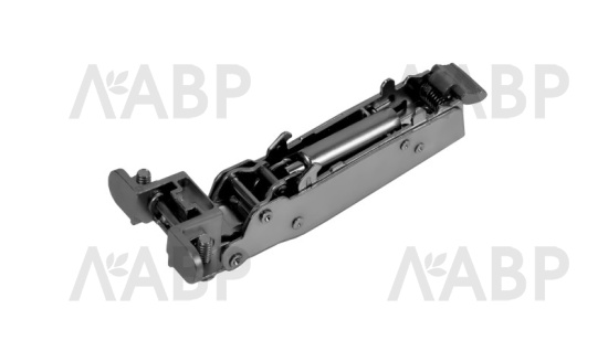 петля 4-х шарнирная Боярд H813A/BN EVO накладная для алюм. профиля, довод, черн никель  / 711254 / оптом и в розницу / мебельная фурнитура "ЛАВР"