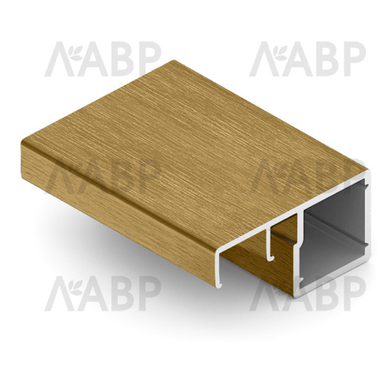 Аристо/* профиль рамочный узкий 709 с ручкой золото крацованное 5,4м EDGE MAX / 92286 / оптом и в розницу / мебельная фурнитура "ЛАВР"