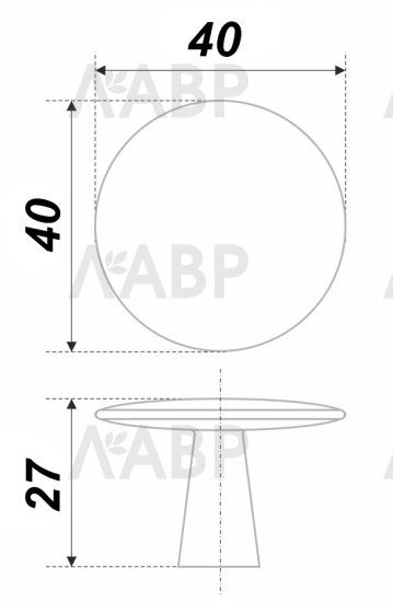 Ручка мебельная кнопка атласный никель RC035BSN.4 Boyard / 719897-1 / оптом и в розницу / мебельная фурнитура "ЛАВР"