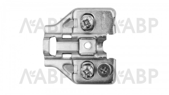 планка Боярд для петли H316 NEO HIT h=2 трапециевидная с эксц. рег. c евровинтом / H5132 / 711257 / оптом и в розницу / мебельная фурнитура "ЛАВР"